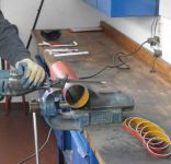 Hartmetallsgeblatt hellblau